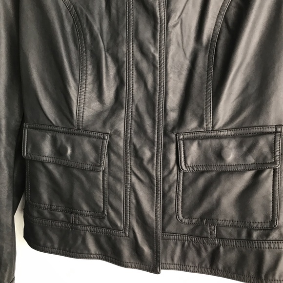 Kut from the Kloth Black Faux Leather Jacket - Picture 6 of 8
